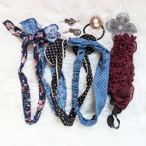 Lot of Hair Accessories - Retro Headbands